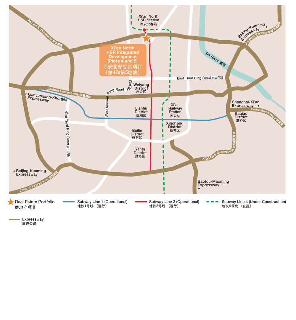 西安北站综合项目第5地块站点地图